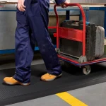 RC04122 - Close-Grip Non-Slip Matting - Trolley being pulled over matting