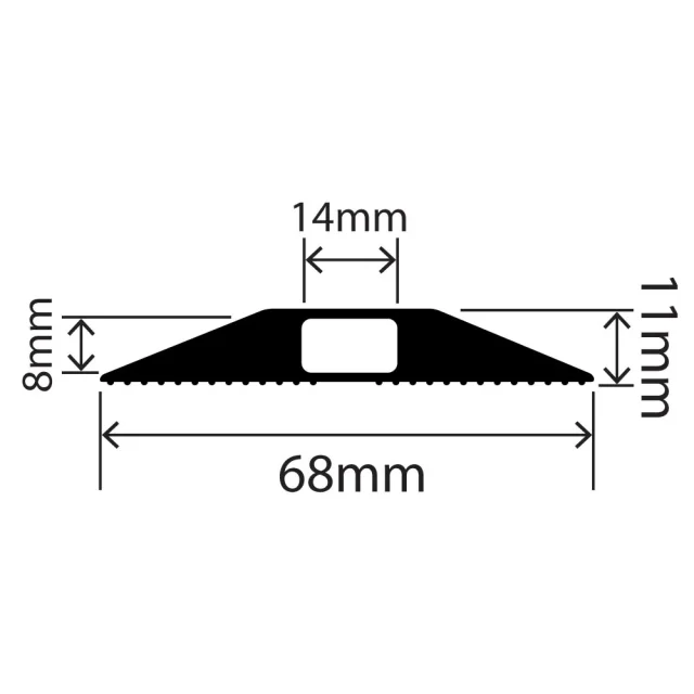 RC-ELCP-68 - Easy-Lay Cable Protector - 68mm x 11mm