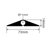 RC-ELCP-73X14 - Easy-Lay Cable Protector - 73mm x 14mm