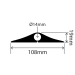 RC-IELCP-108X19 - Industrial Easy-Lay Cable Protector - 108mm x 19mm