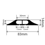 RC-MFCP-83X14 - Multi-Fit Cable Protector - 83mm x 14mm