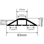 RC-MFCP-83X20 - Multi-Fit Cable Protector - 83mm x 20mm