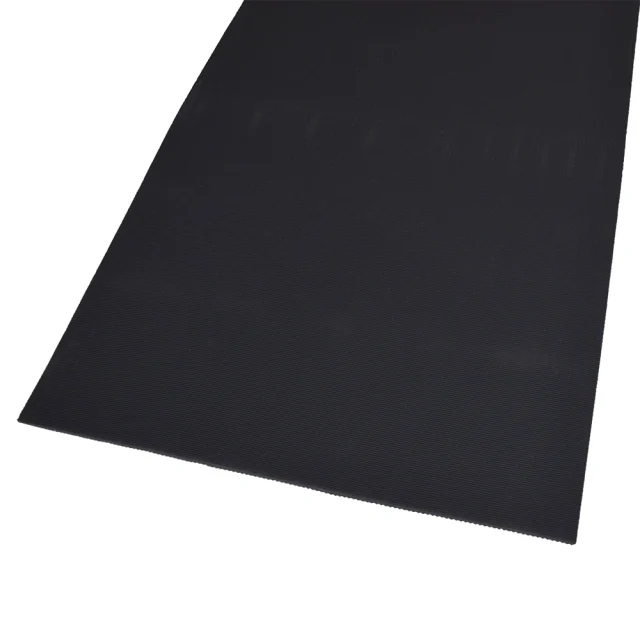 RC04153-CL2-BLK-10X370 - Fine Ribbed Electrical Matting - 10m x 370mm x 4mm - Roll
