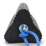 Rubber Wheel Chock - 150mm x 170mm - Front View