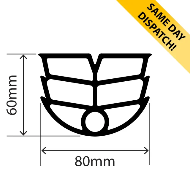 RCES1861-CK - EPDM Expansion Seal - 80mm x 60mm - Available for same day dispatch