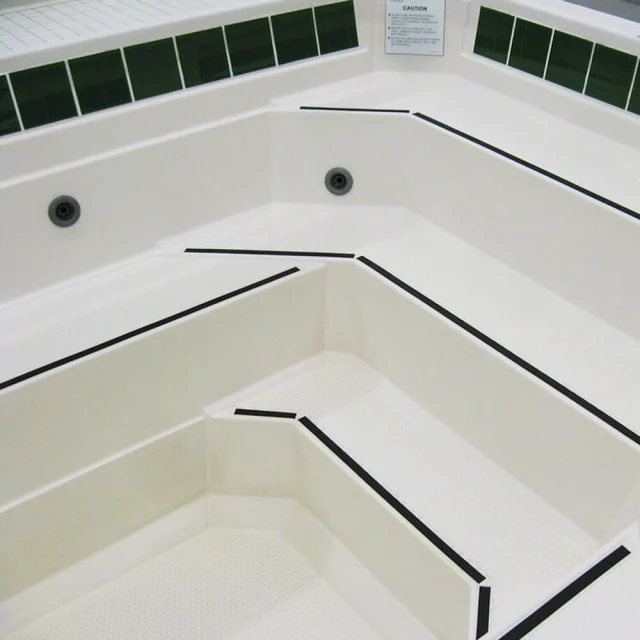 RC3405 - Anti-Slip Waterproof Tape Installed in a Hot Tub