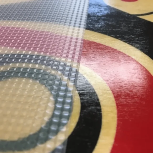 Transparent Tacky Grip Tape Over a Logo
