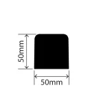 RC1330-50X50X148 - Rubber Dock Bumper - 50mm x 50mm x 148mm