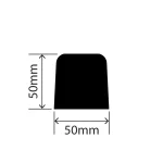 RC1330-50X50X247 - Rubber Dock Bumper - 50mm x 50mm x 247mm