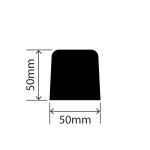 RC1330-50X50X302 - Rubber Dock Bumper - 50mm x 50mm x 302mm