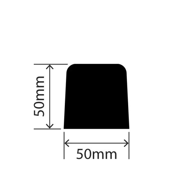 RC1330-50X50X302 - Rubber Dock Bumper - 50mm x 50mm x 302mm