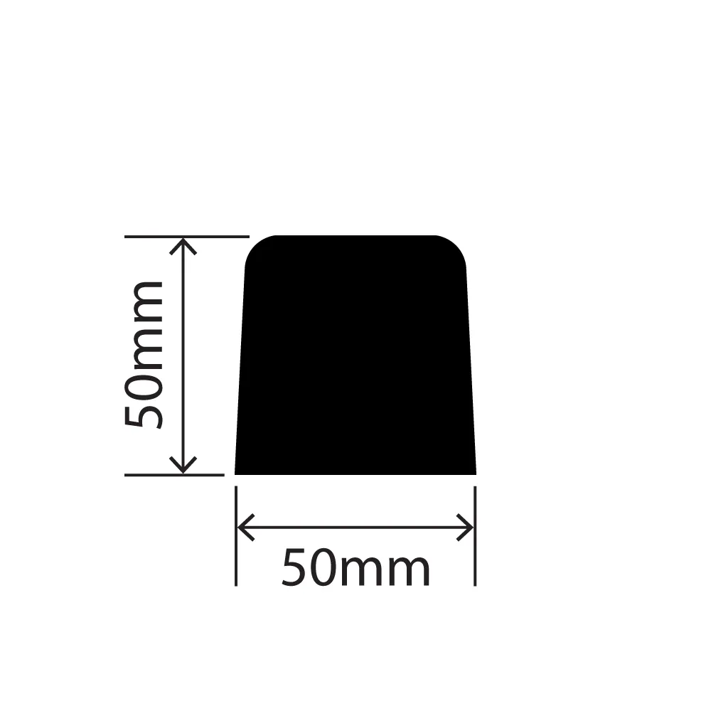 RC1330-50X50X302 - Rubber Dock Bumper - 50mm x 50mm x 302mm