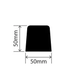 RC1330-50X50X405 - Rubber Dock Bumper - 50mm x 50mm x 405mm
