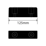 RC1330-65X90X125 - Rubber Dock Bumper - 65mm x 90mm