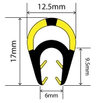 EP-TPE-10003 TPE Edge Protector - 12.5mm x 17mm