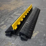 RC-HDCP-320X65 - Heavy-Duty Hi-Vis Cable Protector (1 Channel) - 320mm x 65mm x 0.9m - Cable Compartment