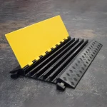 RC-HDCP-500X55 - Heavy-Duty Hi-Vis Cable Protector (1 Channel) - 500mm x 55mm x 0.9m - Cable Compartments
