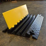 RC-HDCP-585X75 - Heavy-Duty Hi-Vis Cable Protector (3 Channel) - 585mm x 75mm x 0.9m - Cable Compartments