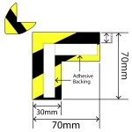 RC-PUEP-039 Foam Edge Protector 70mm x 70mm