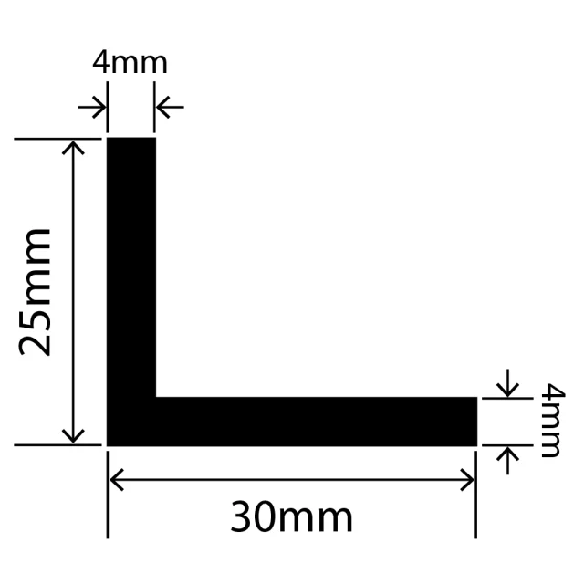 LP-SIL-10035 - Silicone L Profile 30mm x 25mm