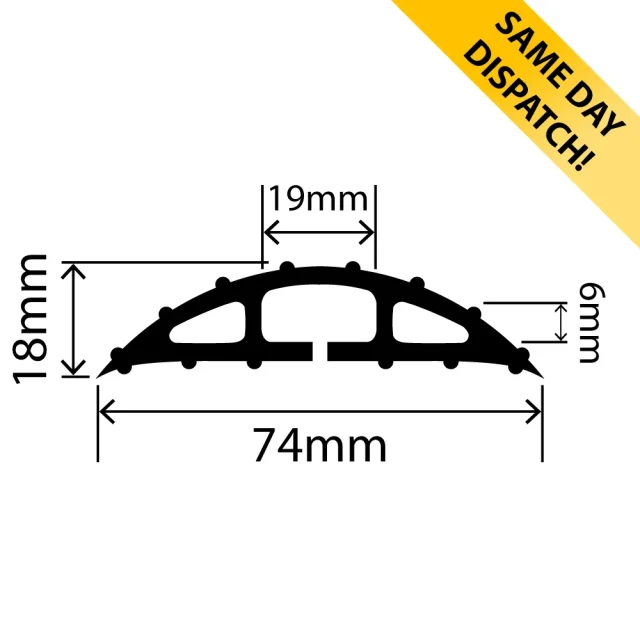 CP-10002 - Cord Protector - 74mm x 18mm - Available for same day dispatch