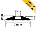CP-10003 - Hazard Warning Cable Protector - 71mm x 13mm - Available for same day dispatch