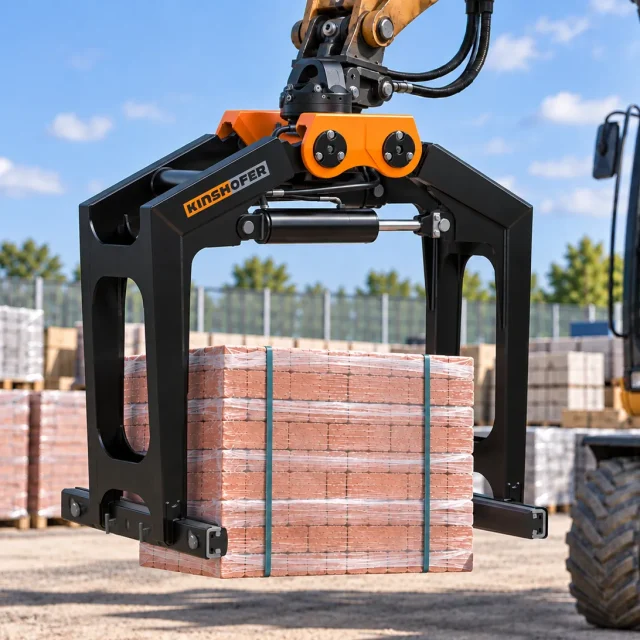 RC01117-6222 - Brick Stack Grab Rubber - Installed on Kinshofer KM 331