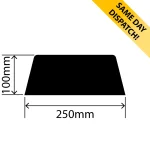 RC1330-450X250X100 - Rubber Dock Bumper - 250mm x 100mm x 450mm - Available for same day dispatch