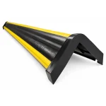Rubber Corner Guard - 100mm x 100mm x 1m - Fitted with end caps