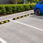 RC10-WS-150X100 - Rubber Wheel Stop - 100mm x 150mm x 1.82m - Installed in car park