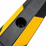 RC10-WS-150X100 - Rubber Wheel Stop - 100mm x 150mm x 1.82m - Mounting hole close up