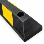 RC10-WS-150X100 - Rubber Wheel Stop - 100mm x 150mm x 1.82m - Side close up